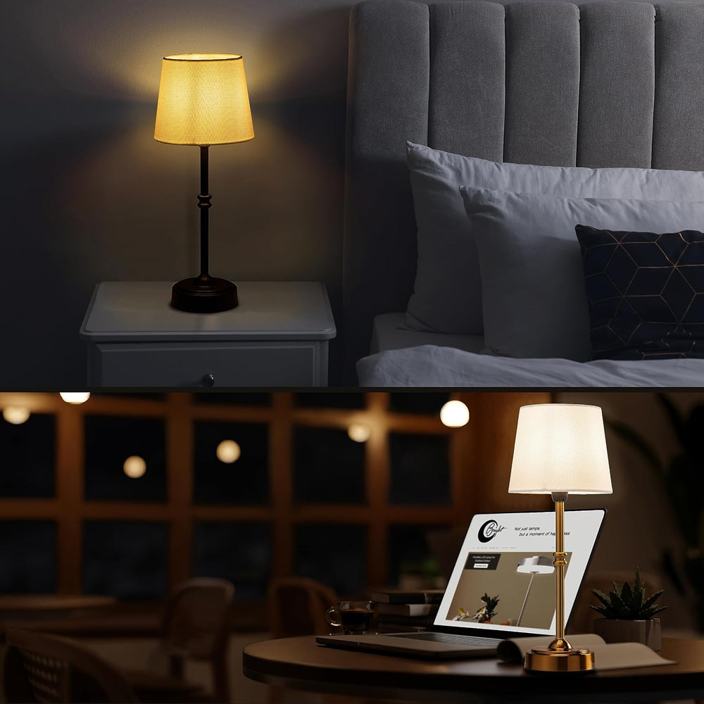 O'Bright Seraph Cordless Rechargeable LED Table Lamp, Black