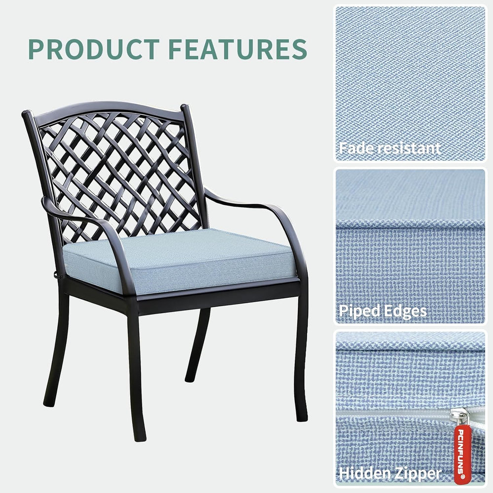 Outdoor Chair Cushions 22x22 Inch, Water Repellent Patio Seat Cushions with A...