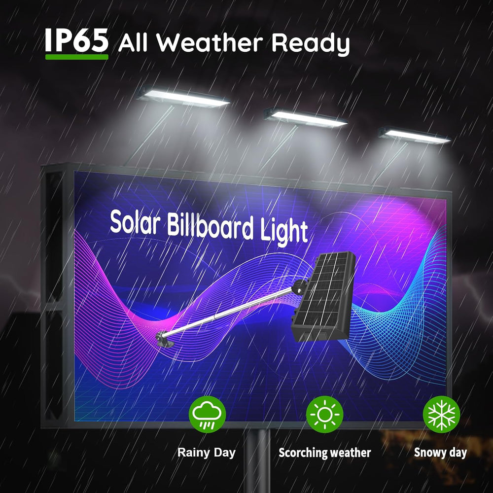 Solar Sign Lights Outdoor with 232 LEDs Super Bright, IP65 Waterproof, 8000MA...