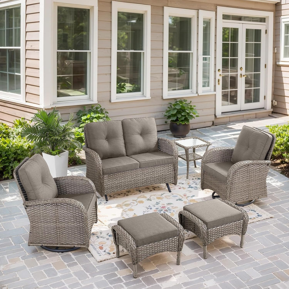 Belord Outdoor Glider Bench Patio Loveseat - 500 Lbs Weight Capacity 2 Seater...
