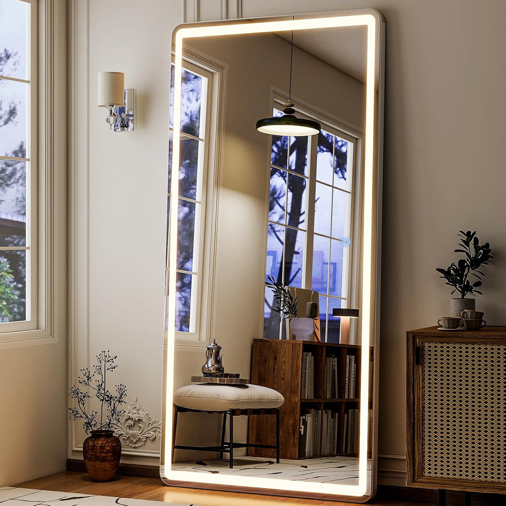 LED Full Length Mirror 71x32 inch Oversized Body Mirrors with Lights