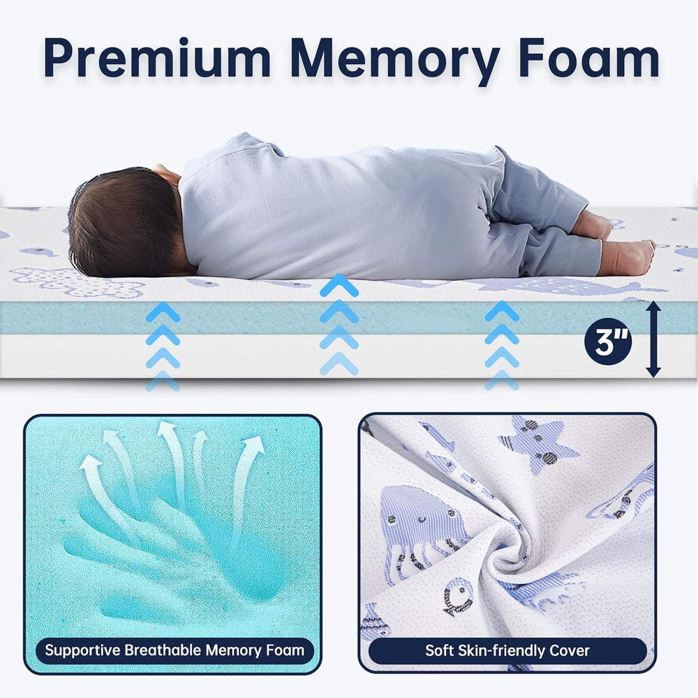 Pack and Play Mattress,38"x26" Dual Sided Premium Memory Foam
