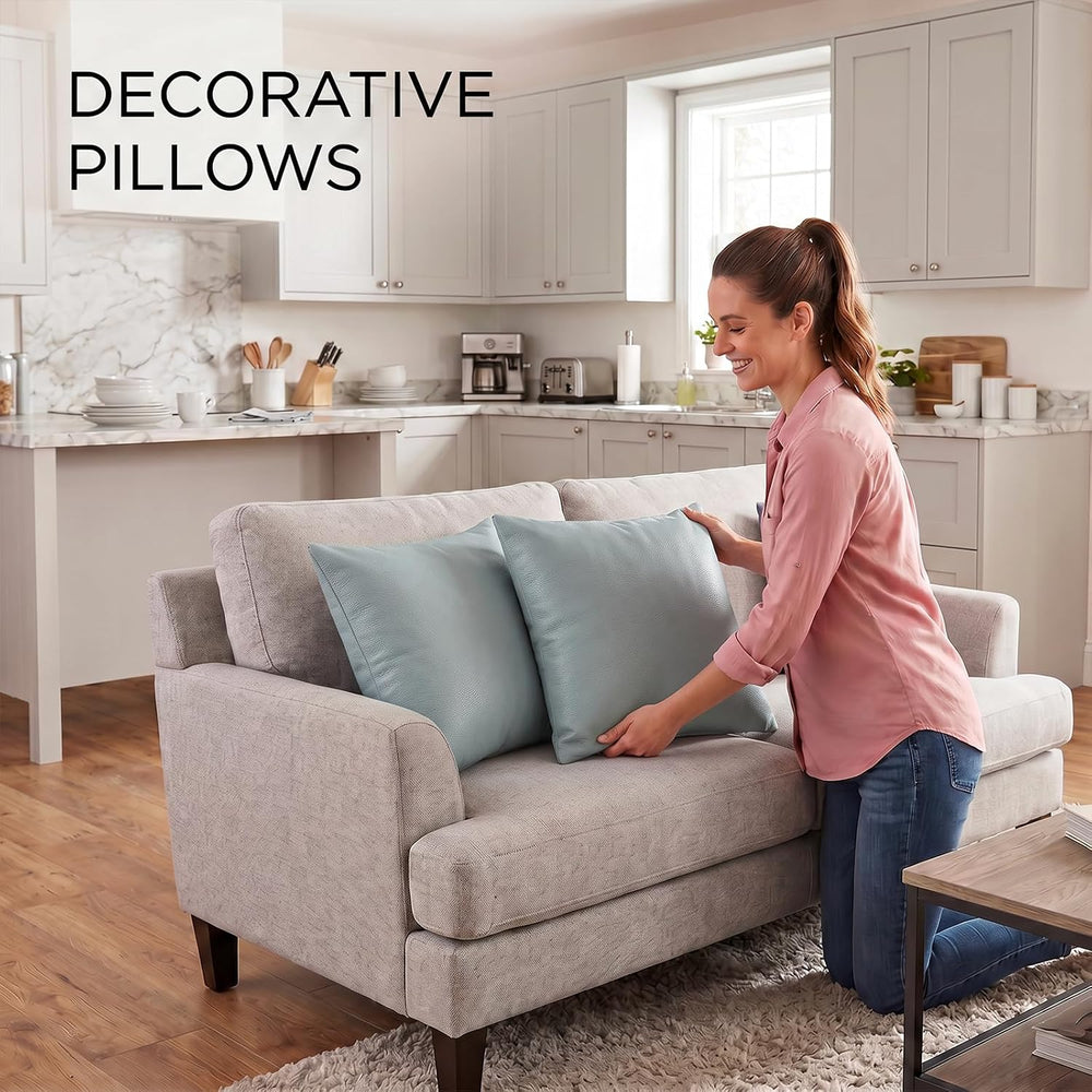Outdoor Waterproof Throw Pillows With Inserts Set of 2,18x18 Couch Pillows