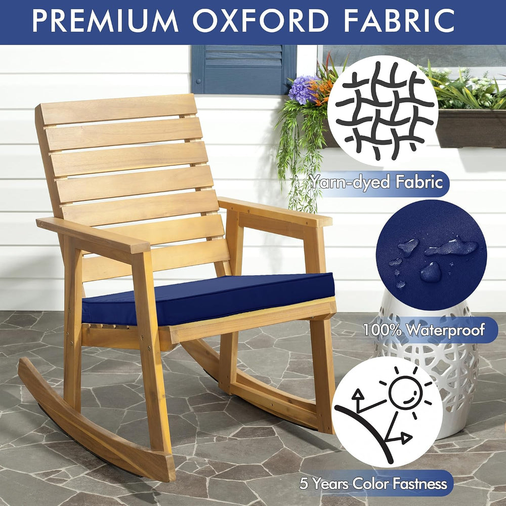 Outdoor Chair Cushions Set of 2, 19 x 19 x 3 Inch Seat Pads