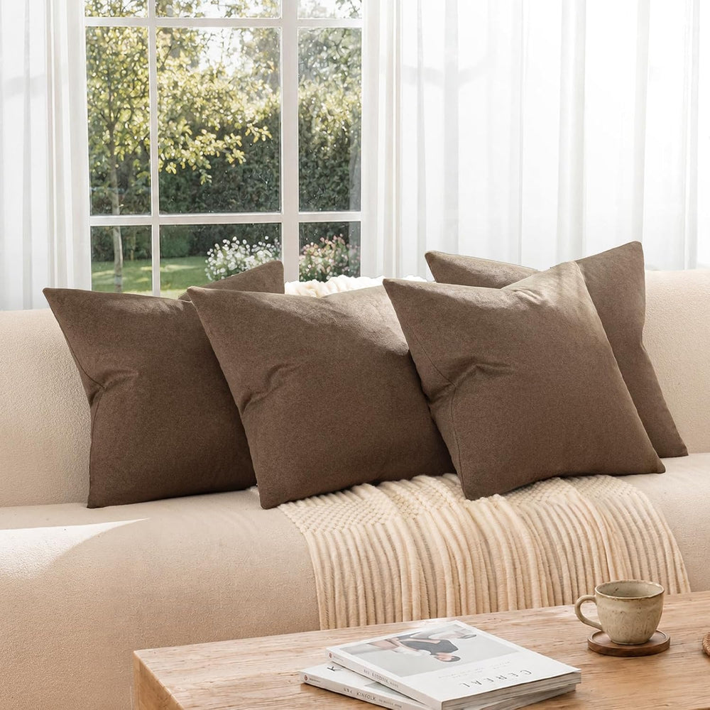 a moment Waterproof Throw Pillow Covers Set of 4,26x26 Inch Outdoor Stain Res...