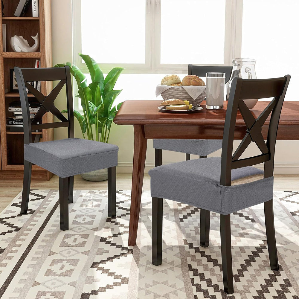 Smiry Waterproof Seat Covers for Dining Room Chairs, Set of 6