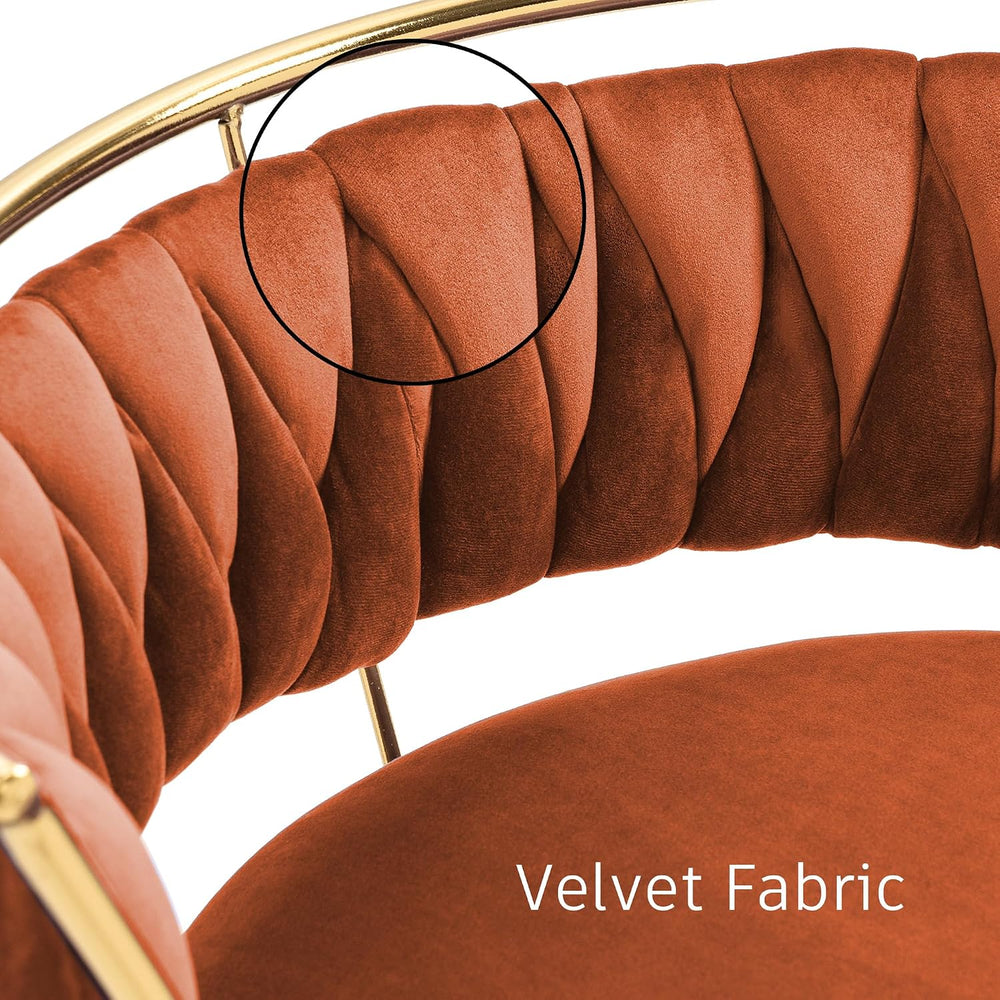 Velvet Swivel Bar Stools, Adjustable Counter Height Bar Chairs with Low Back ...