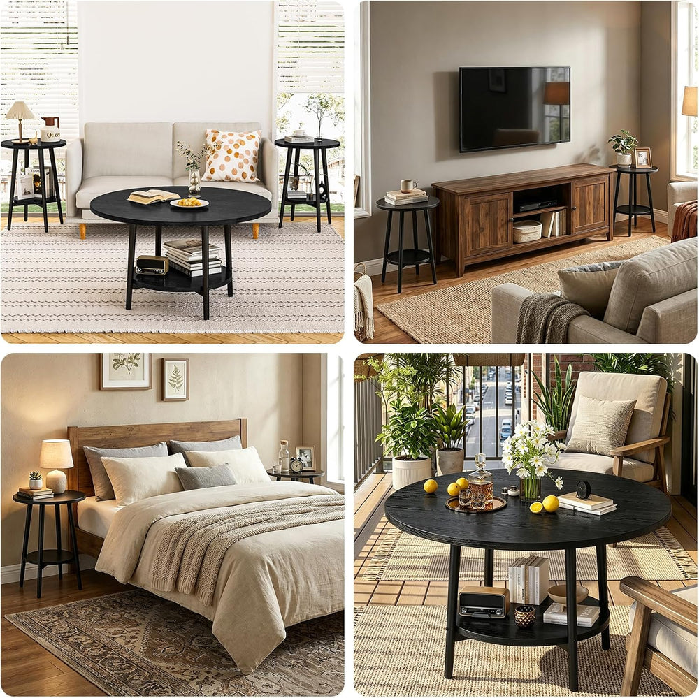 AWQM Coffee Table, Coffee Table Set of 3, Coffee Tables for Living Room