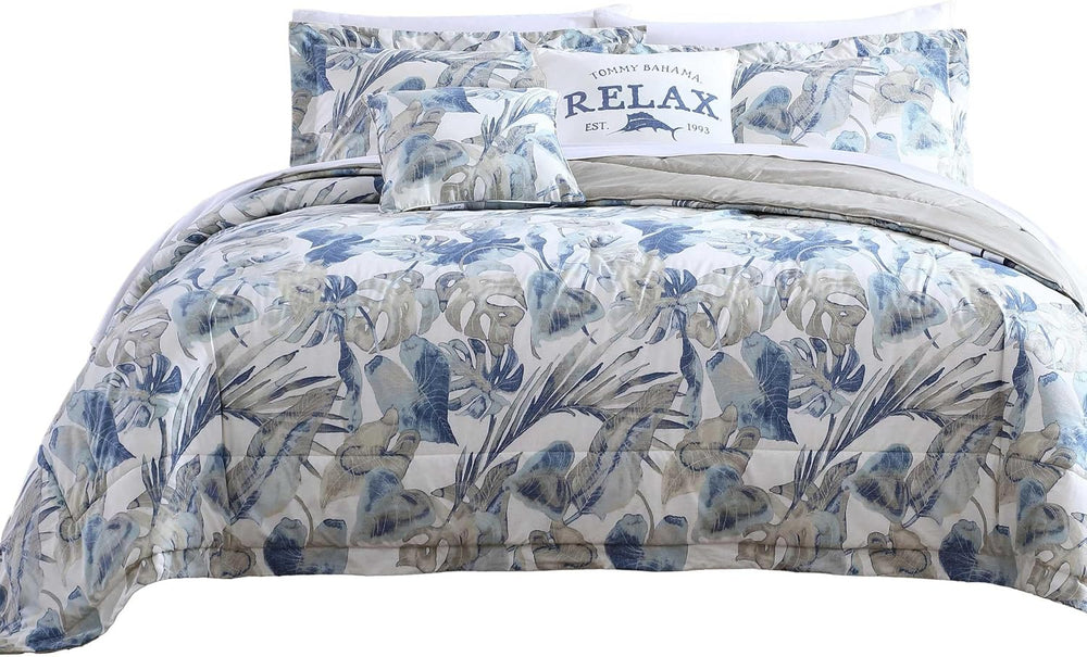 Tommy Bahama - Tropical Queen Size Comforter Set with Matching Shams