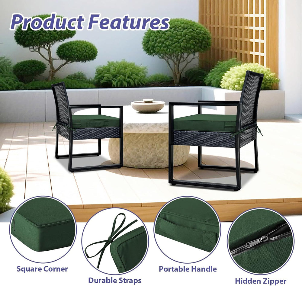 IPYNBAP Outdoor Chair Cushions Set of 4 -Waterproof Outdoor Seat Cushions for...