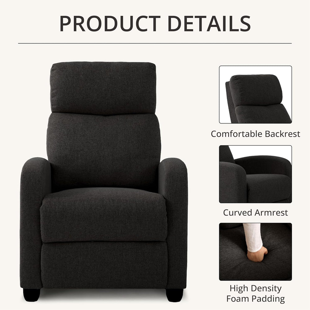 Recliner Chair for Living Room, Modern Adjustable Home Theater