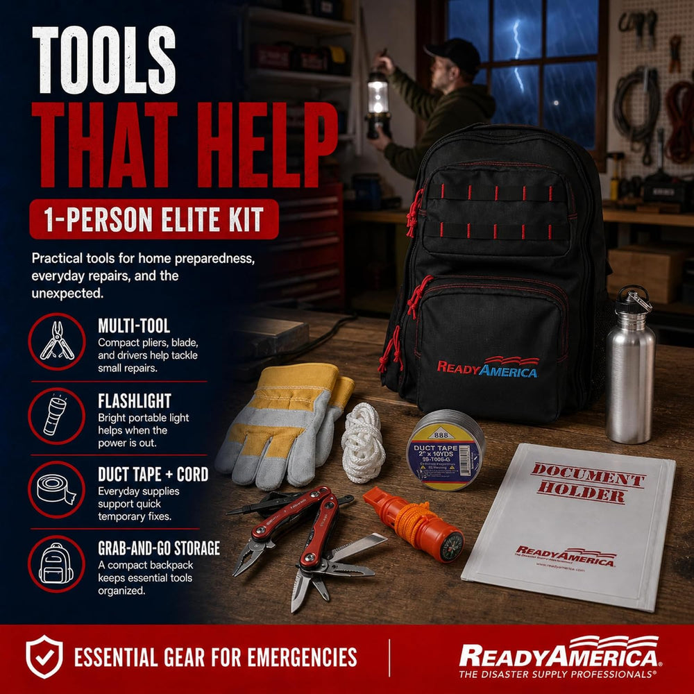 Ready America 70450 Elite 1-Person 3-Day Emergency Backpack