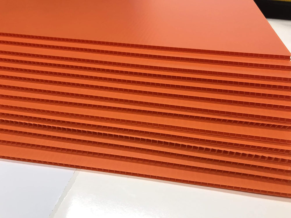 Yard Signs 5Pack (Orange) Sign Board 18X24inch x 4MM Corrugated Plastic Sign ...