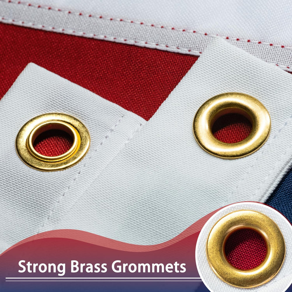 American Flag 4x6 ft - Deluxe Super Tough Series, Heavy Duty Spun Polyester, ...