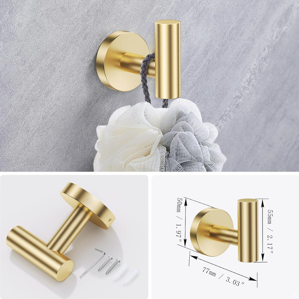 Lairuier Bathroom Hardware Set, 4-Piece Towel Holder Set Include Toilet Paper...