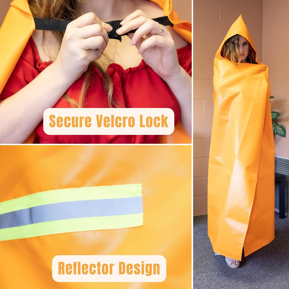 Fire Cloak - 1500F CE Certified Emergency Fire Blanket for Home & Kitchen