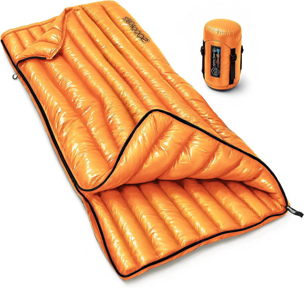 ZOOOBELIVES Ultralight Down Sleeping Bag for Adults, 27 oz 650 Fill Power, 50...