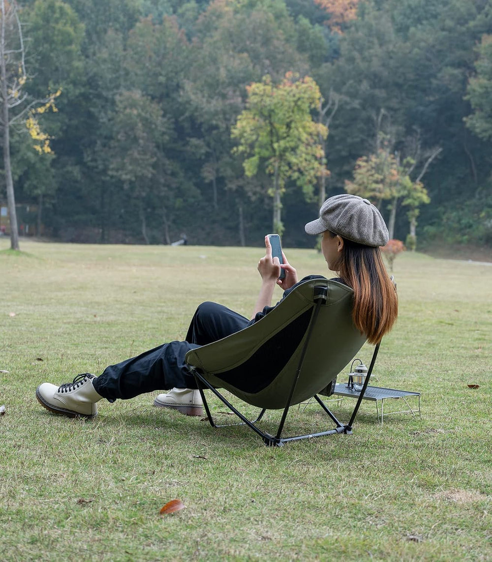 iClimb Low Ultralight Compact Folding Chair (Black)