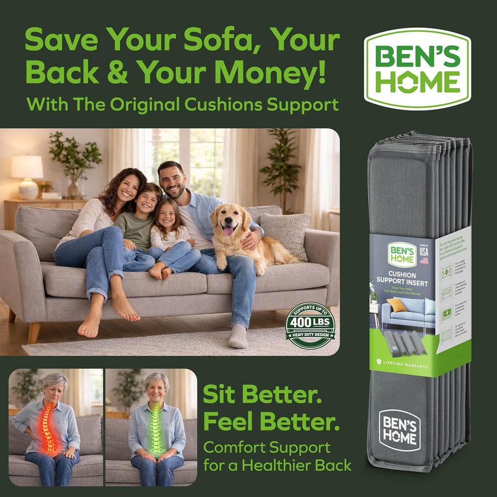 BEN'SHOME® Couch Cushion Support, Fix Sagging Long Sofas | 82-96" x ...