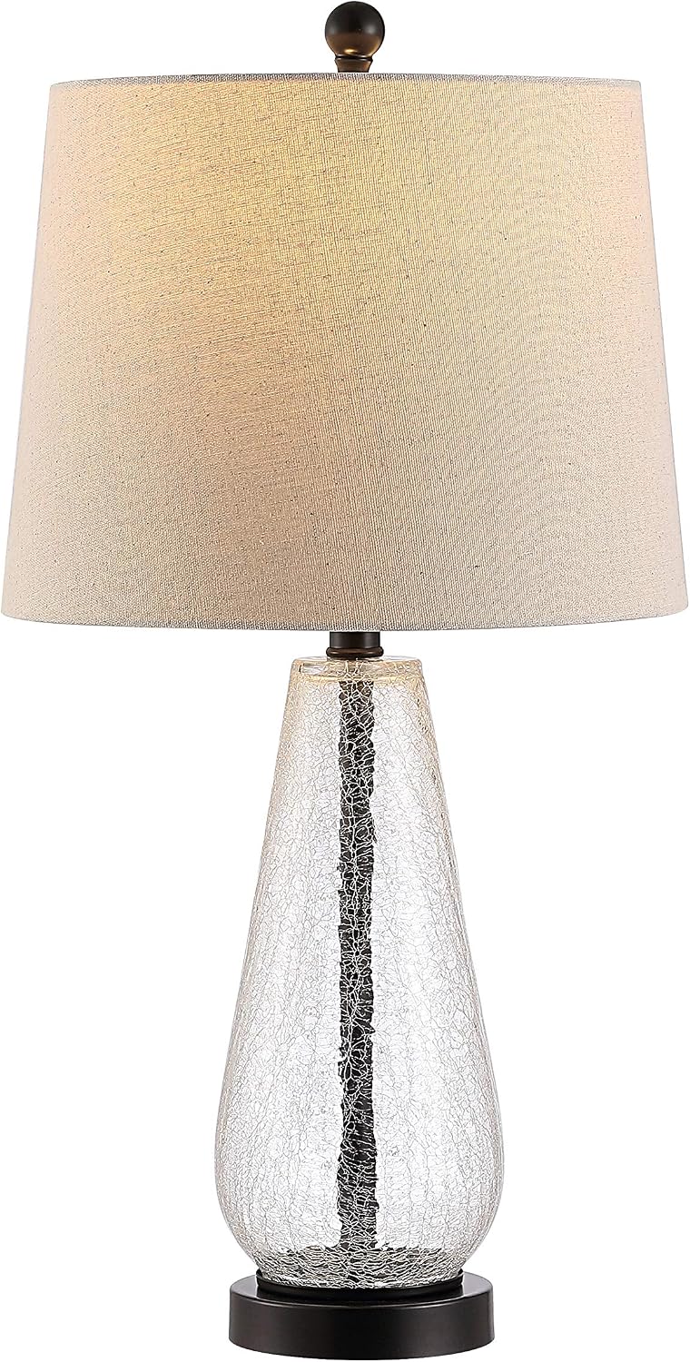 SAFAVIEH Naila Table Lamp, 25.5" Clear/Bronze TBL4256A