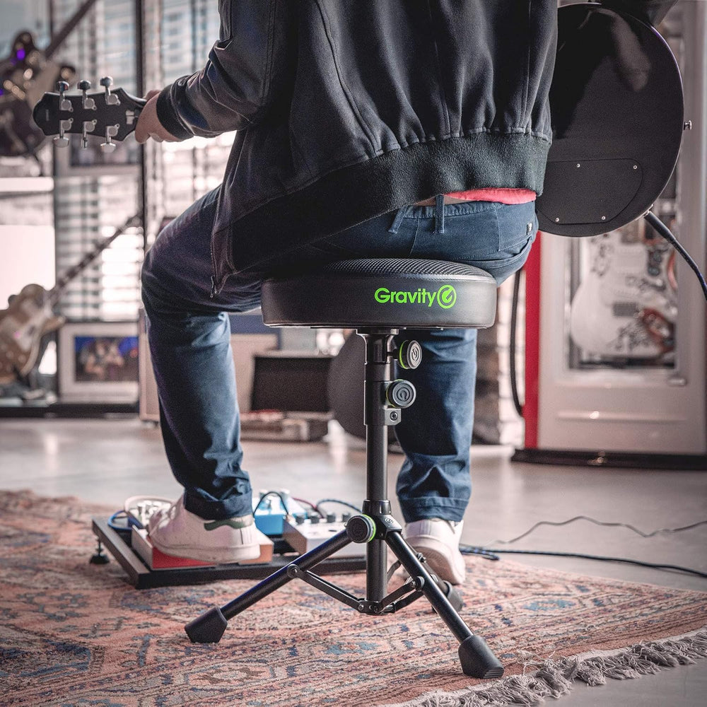 Gravity Music Stool FD SEAT 1 Foldable Round Stool Height Adjustable for Musi...