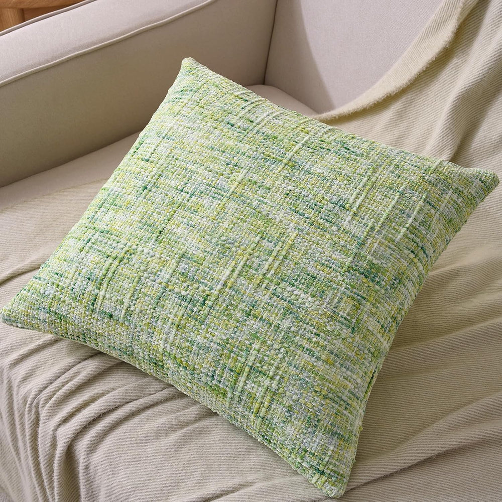 AmHoo Pack of 2 Chenille Textured Throw Pillow Cover, 500GSM Boho Farmhouse D...