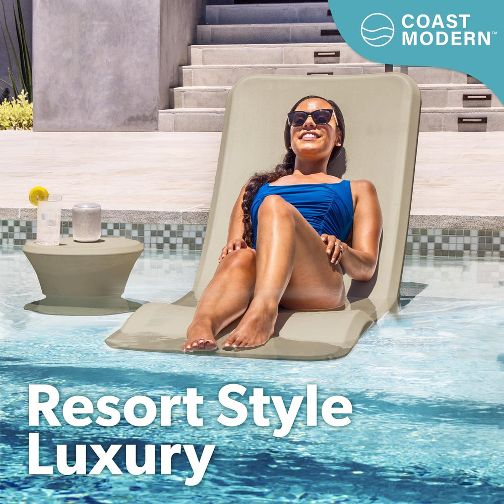 Coast Modern in Pool Lounge Chair - Waterproof & Weighted Chaise Lounger ...
