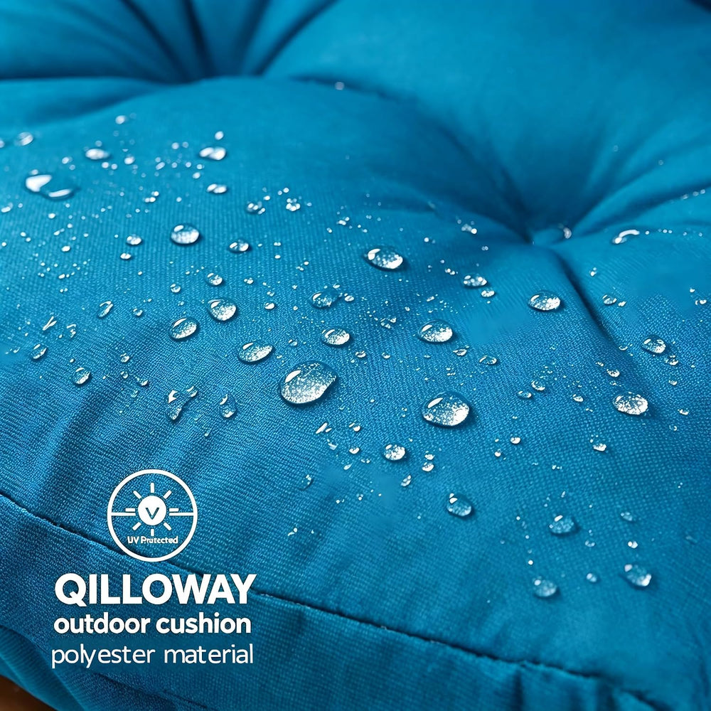 QILLOWAY Outdoor High Back Chair Cushion for Adirondack, All Weather Rocking ...