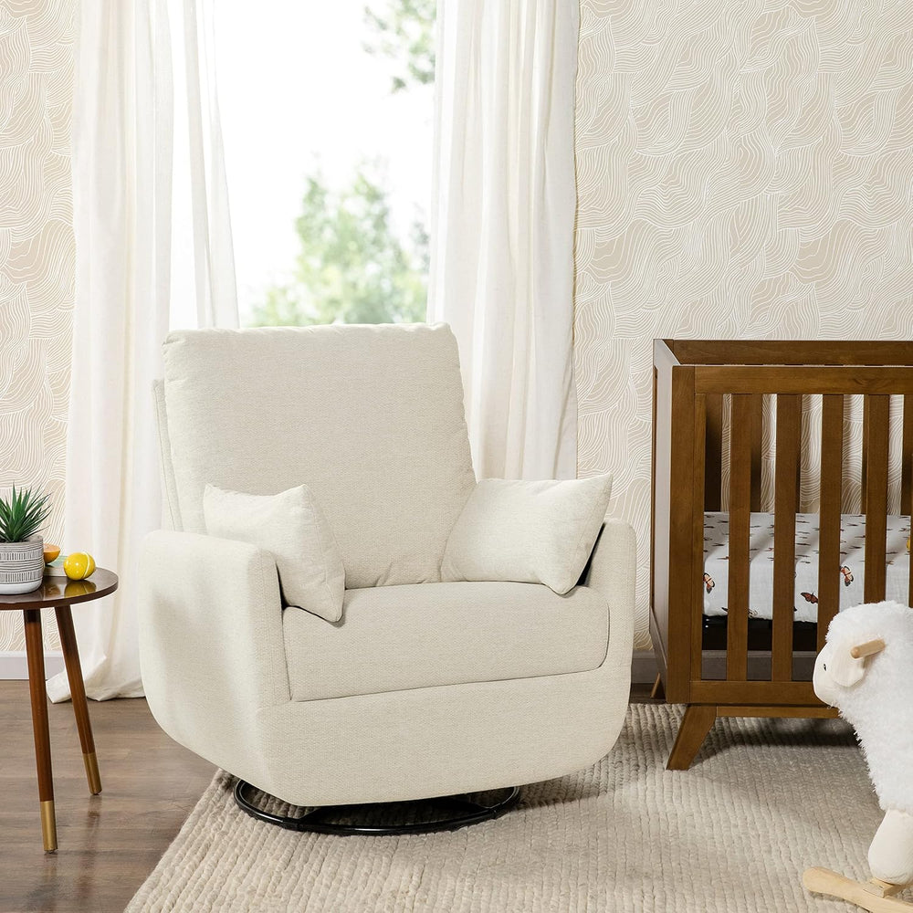 Davinci Juno Swivel Glider, GREENGUARD Gold Certified, Vanilla