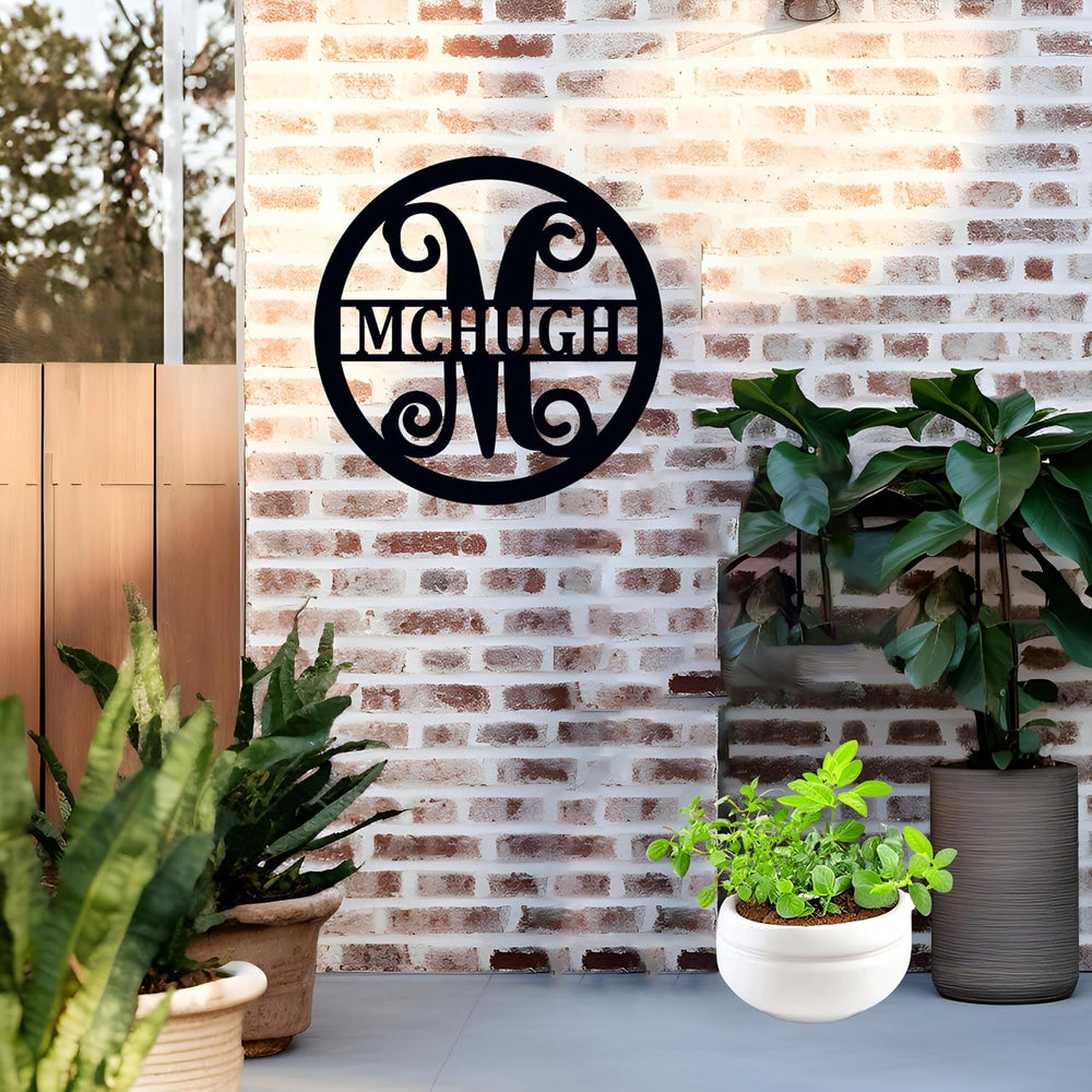 Custom Last Name Outdoor Lamppost Sign Personalized Hanging Address (12 inch)