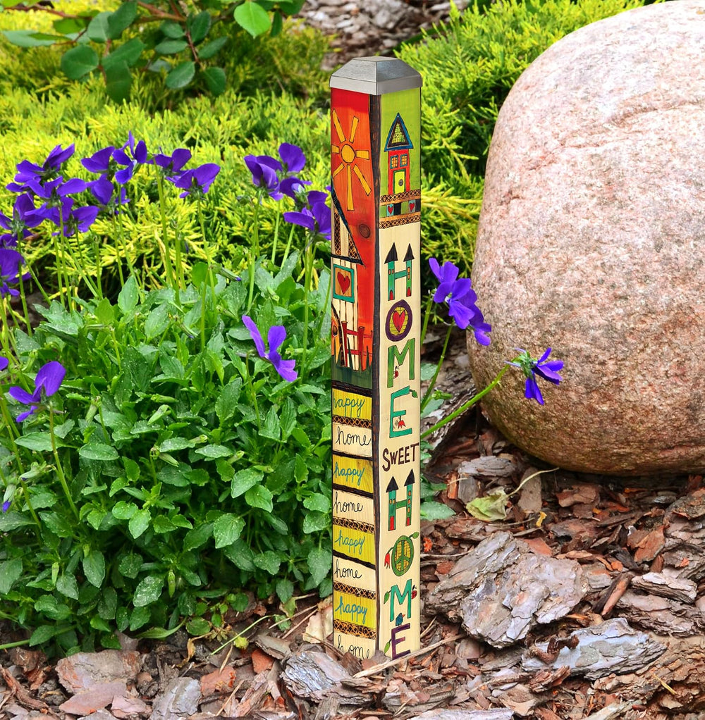 Studio M Art Pole, PVC Weather Resistant Pole with Vinyl Bowl 16 inches Tall ...