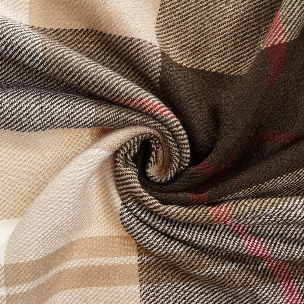 Brown Plaid Throw Blanket for Couch, Fall Buffalo Plaid Blanket 50"x60&q...