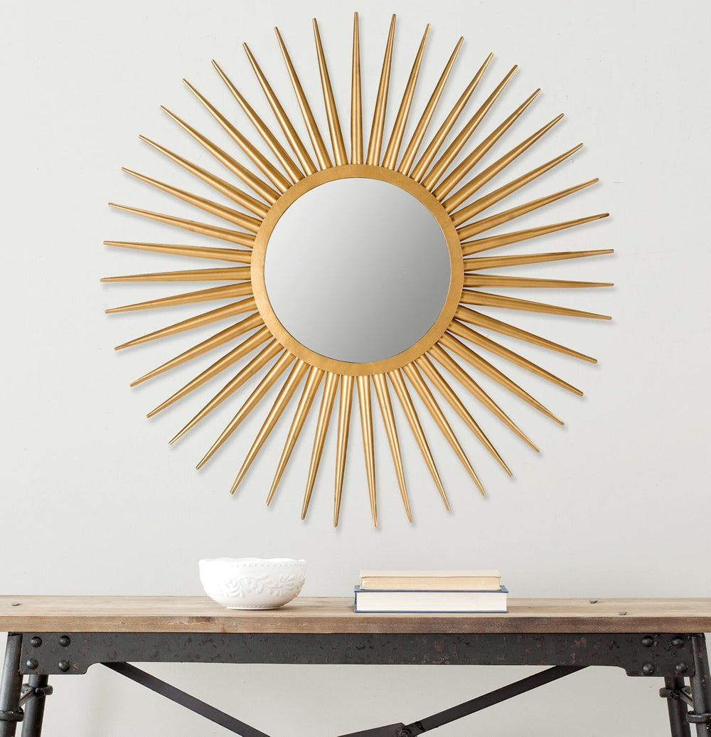 SAFAVIEH Glam Sunburst Mirror, 36" Gold MIR4000A