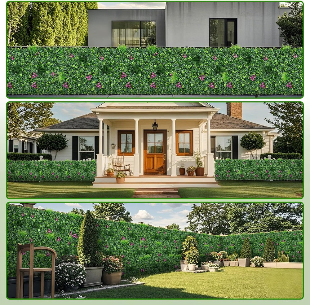 Yangrass Artificial Grass Wall Roll with Mint Leaves,40x120 Inch(33.33sqft)