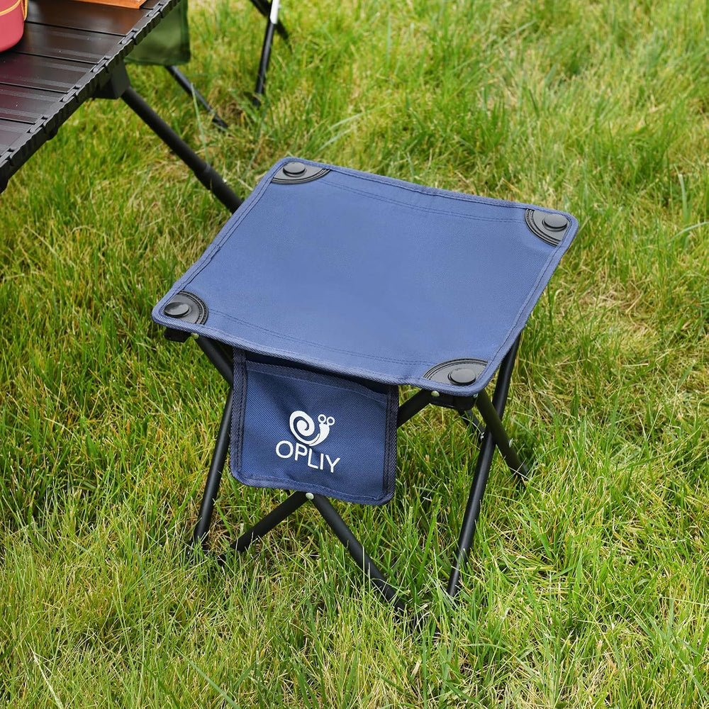 Opliy Camping Stool 2 Pack,13.5 Inch Portable Folding Stool for Outdoor Garde...