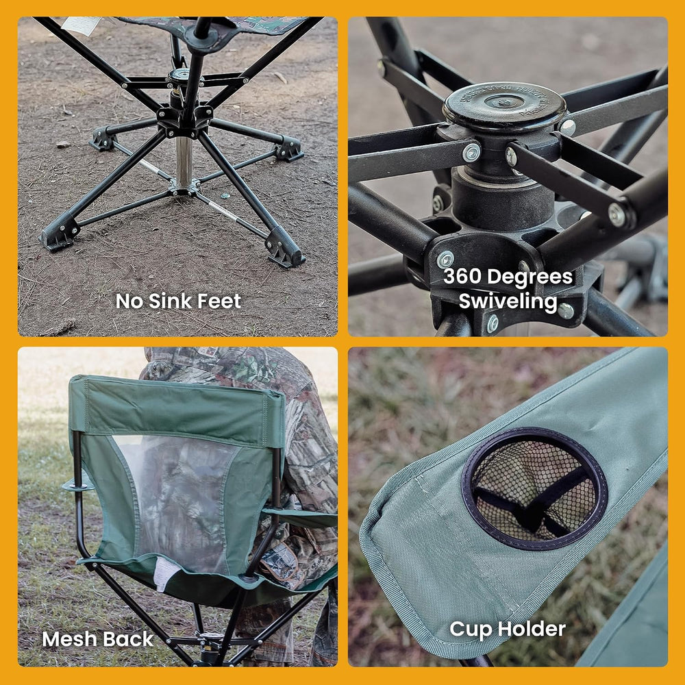 ARROWHEAD OUTDOOR 360° Degree Swivel Hunting Chair