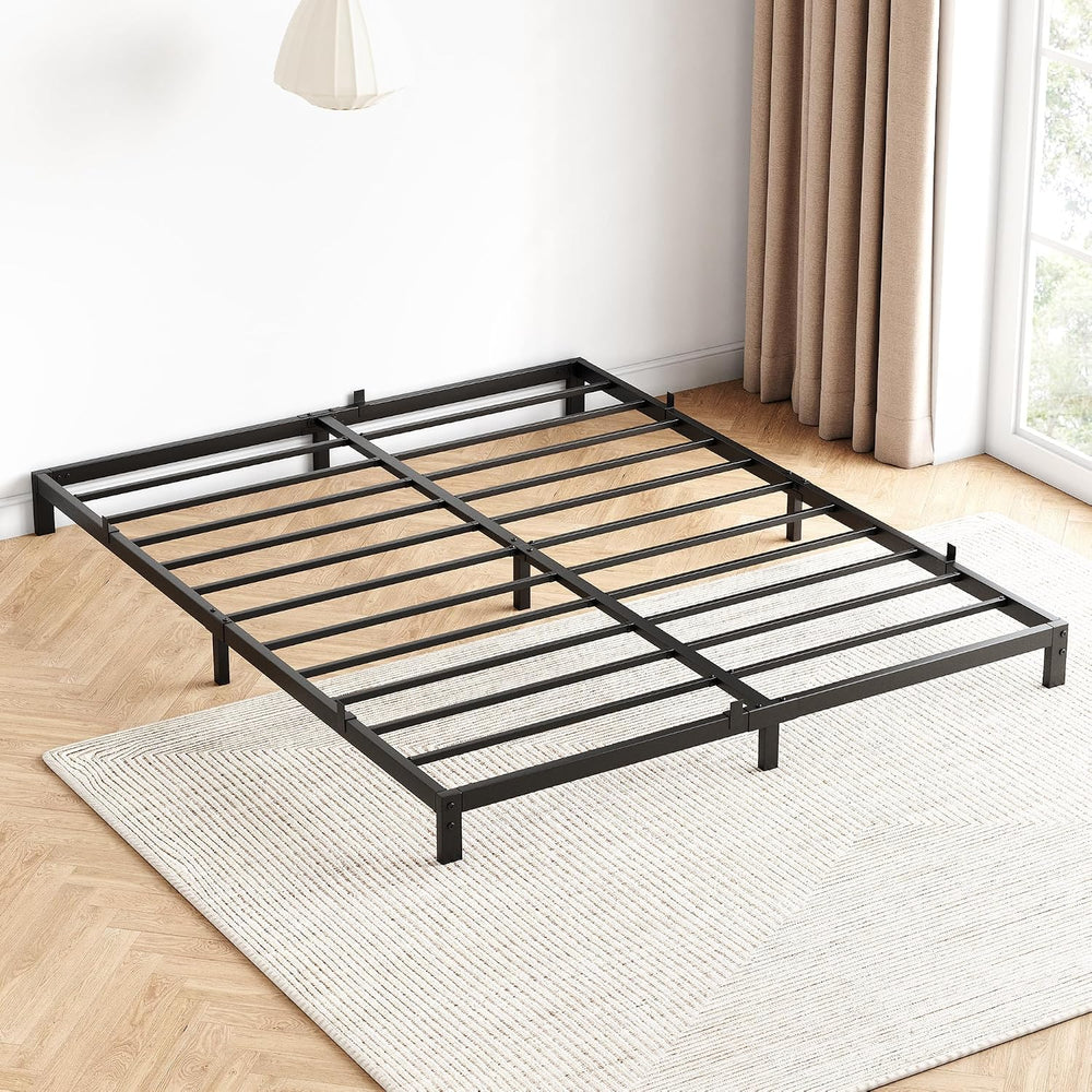 GAOMON 8" Full Bed Frame, Heavy-Duty Metal Platform, Black