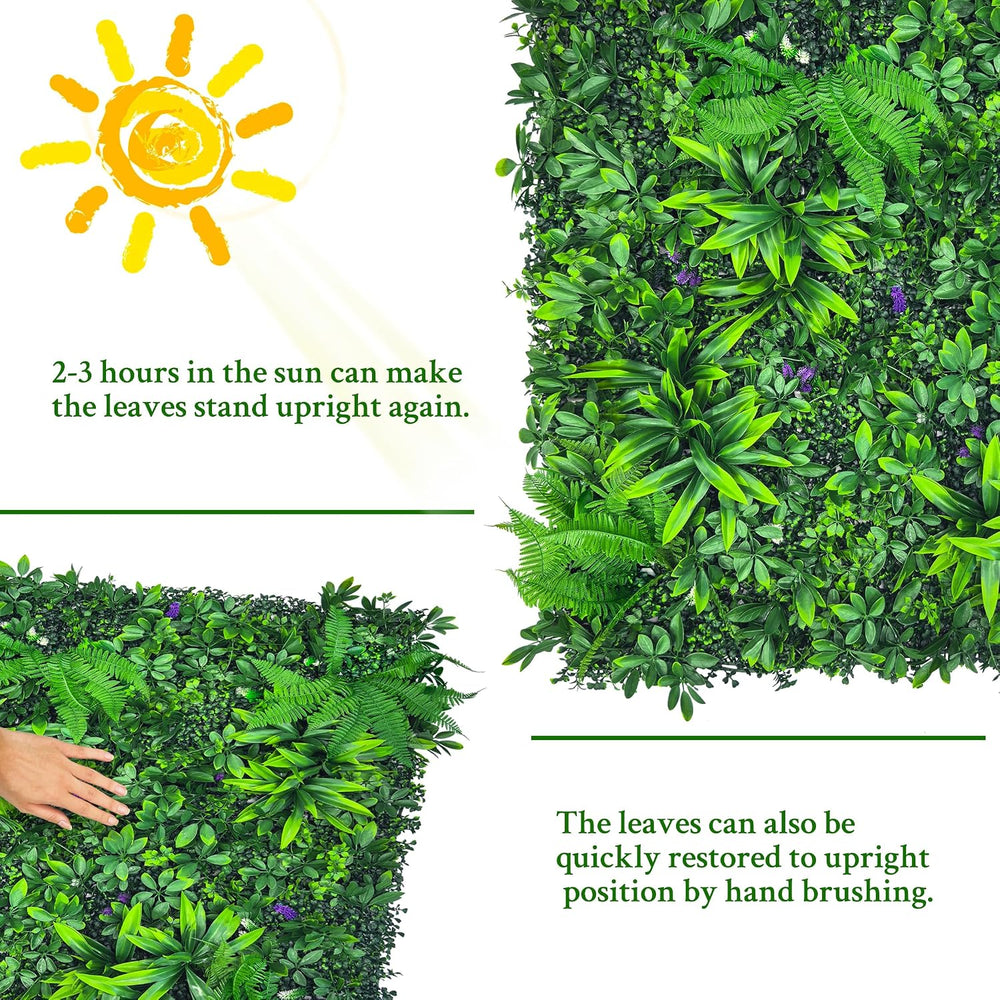 ODTORY Artificial Greenery Wall, 70'' x 120''(58.5 SQFT) Fake...