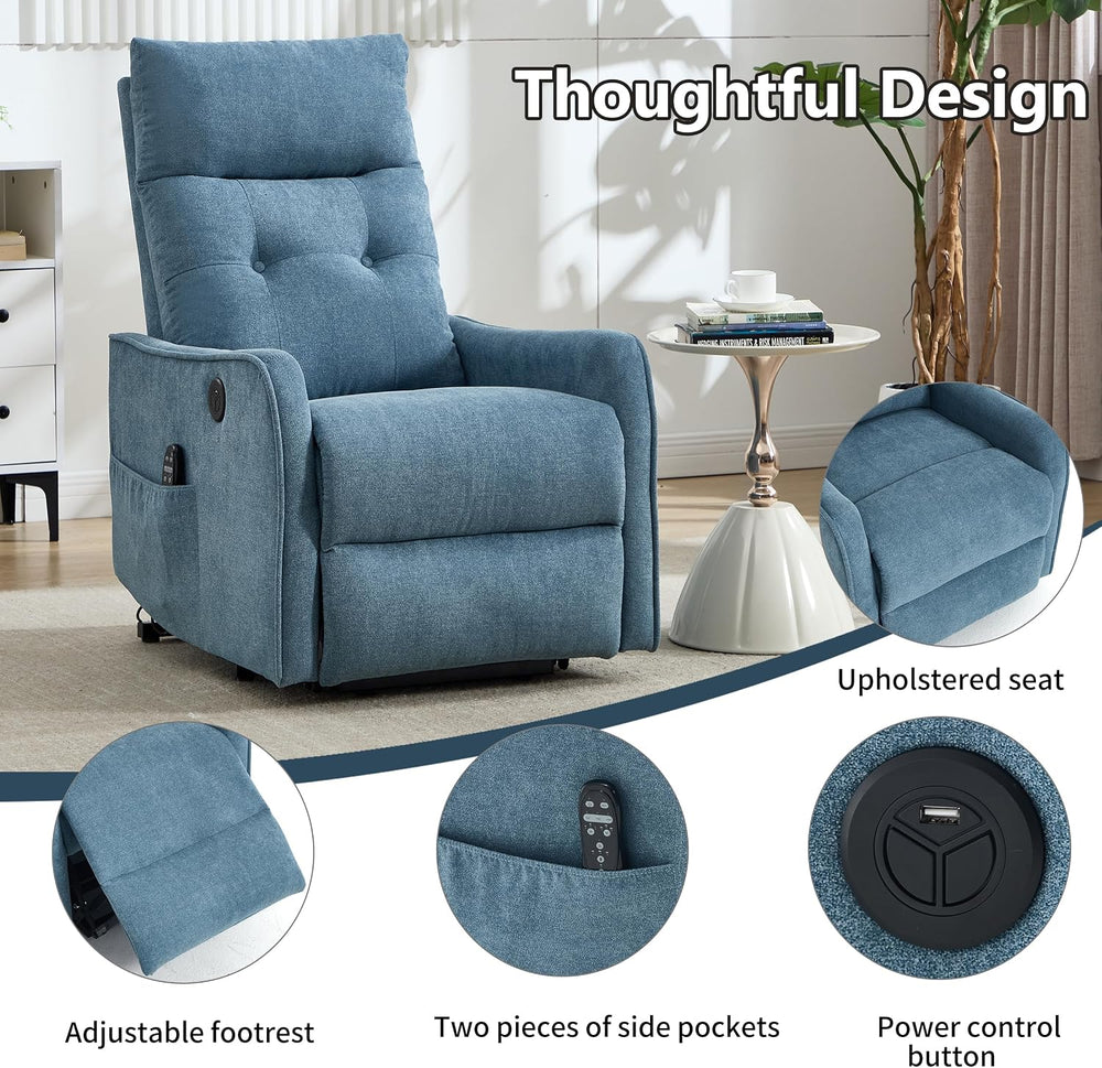 Power Lift Recliner Chair with Vibration Massage and Heat for Petite Elderly,...