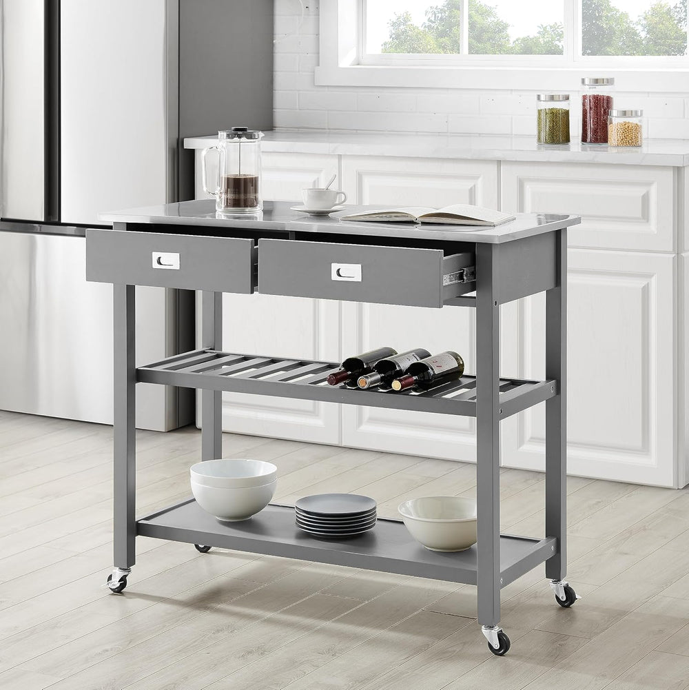 Crosley Furniture Chloe Rolling Kitchen Island