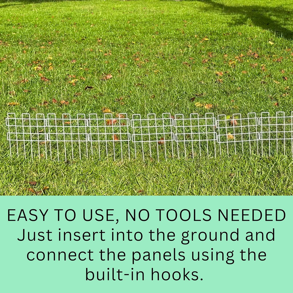 ShopLaLa Garden Fence Border (20 Panels) 12inx16.5in Animal Barrier Fences