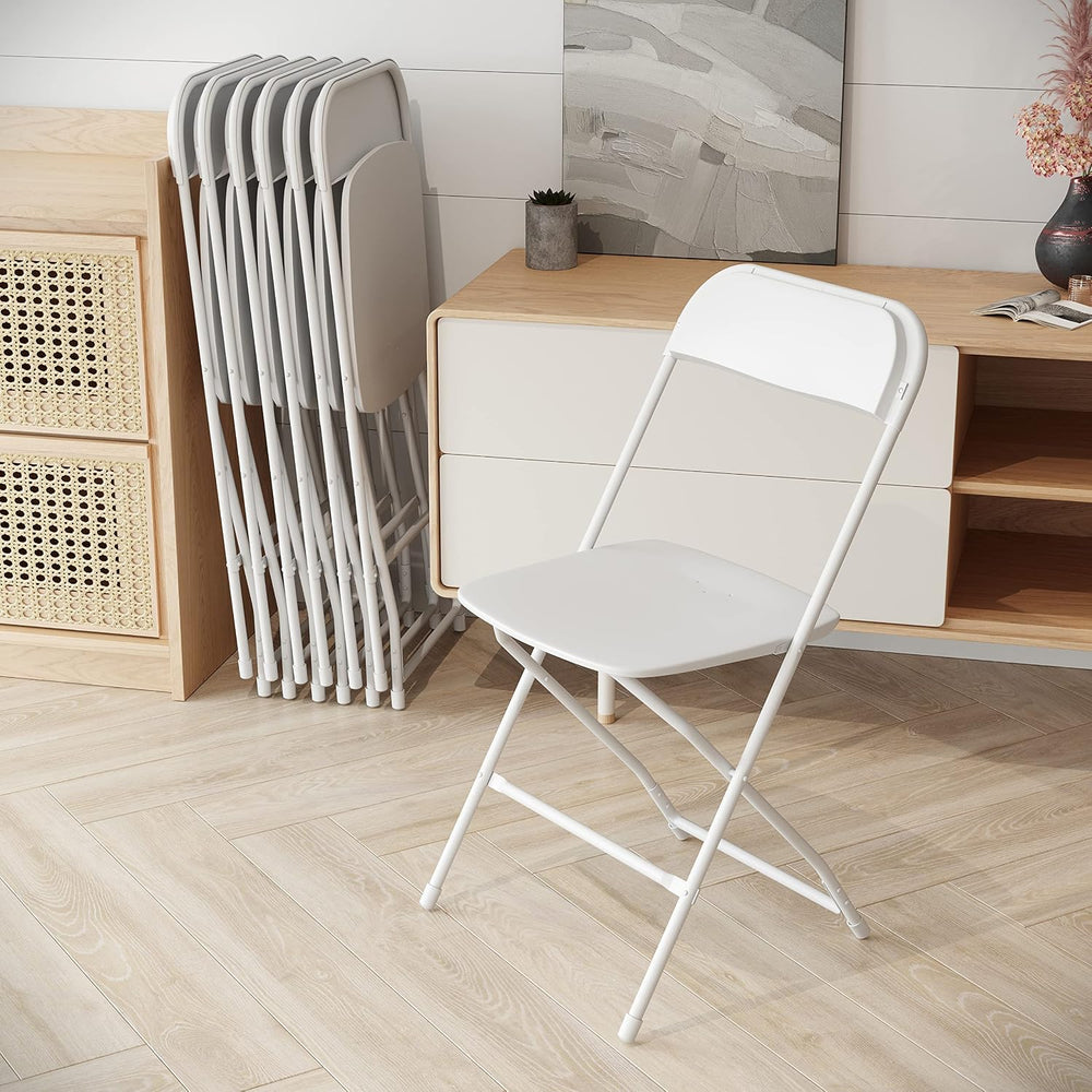 Flash Furniture Hercules Series Plastic Folding Chairs for Parties and Weddin...