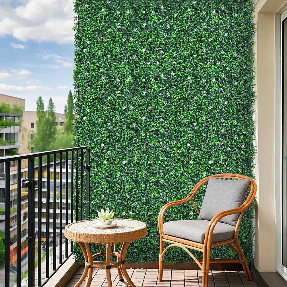 Grooy 71"x 144"(72 sq.ft) Artificial Boxwood Grass Wall Roll with F...