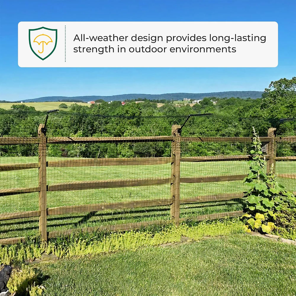 PURR…FECT Fence Conversion System for Cats - Cat-Proof Steel Toppers for Exis...