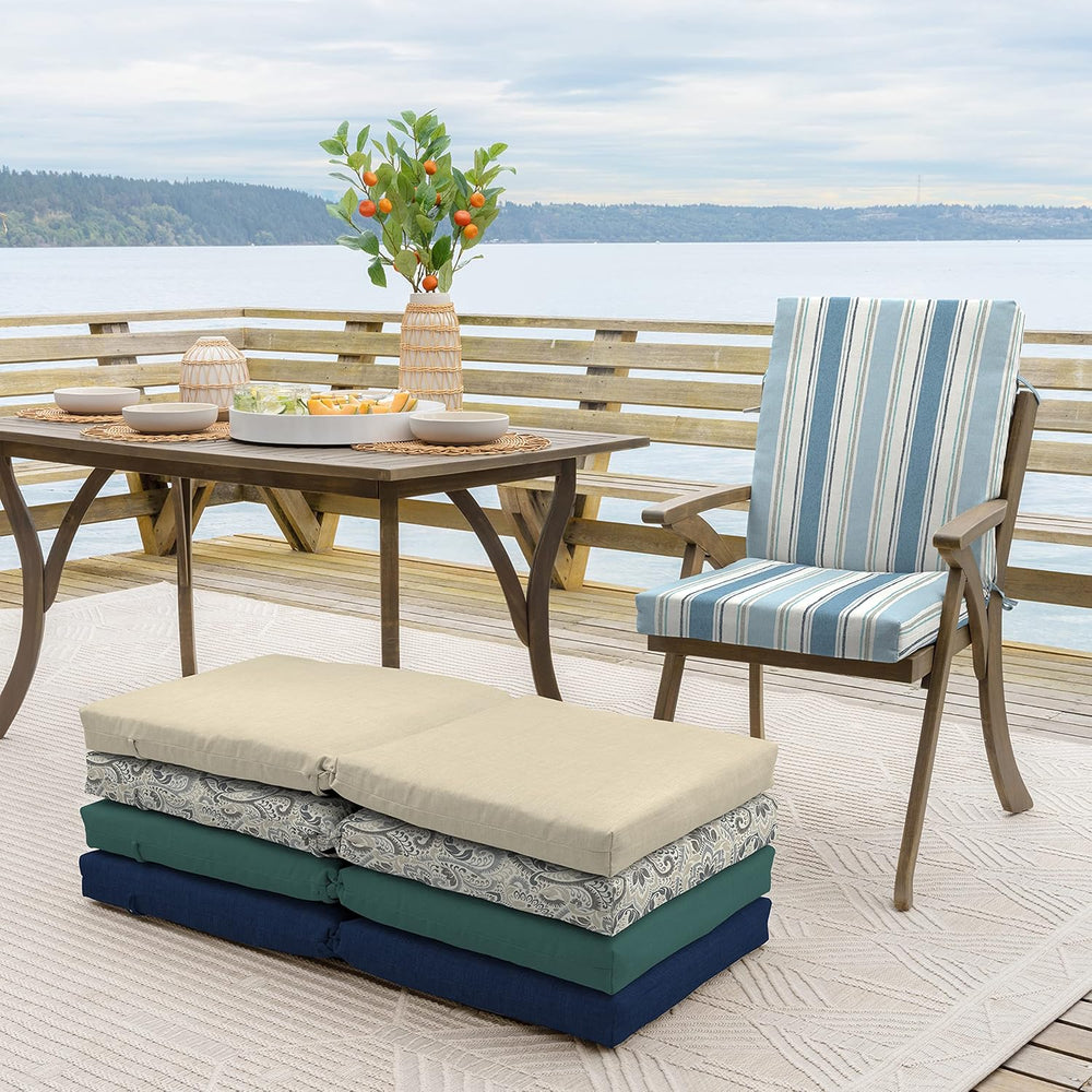 ARDEN Outdoor Dining Chair Cushion, 20 in x 20 in, Weather-Proof, Rain-Proof,...