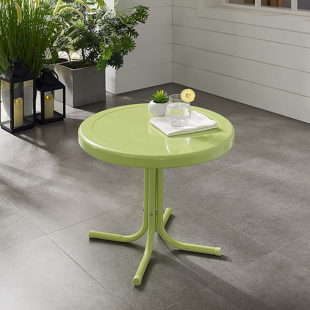 Crosley Furniture Griffith Retro Metal Outdoor Side Table