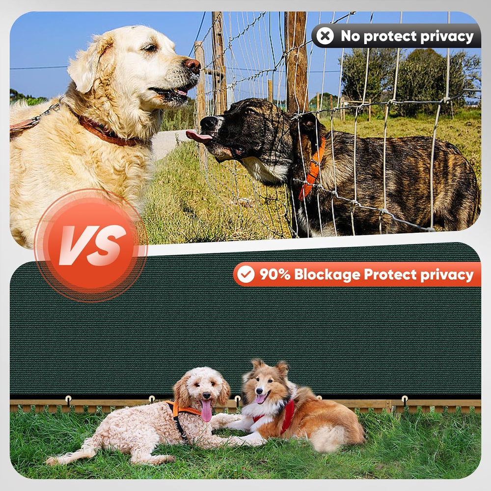 6ft x50ft Privacy Screen Fence 90% Blockage Heavy Duty Protective Covering Me...