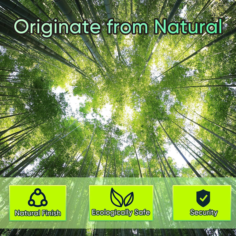Jollybower 4ft x 8ft x 0.4" D Natural Bamboo Fence, Outdoor Rolled Bambo...