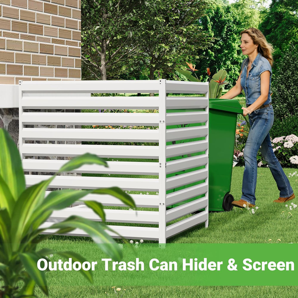 BESFUR 42" H x 38" W Metal Privacy Fence Panels for Outside, Decora...