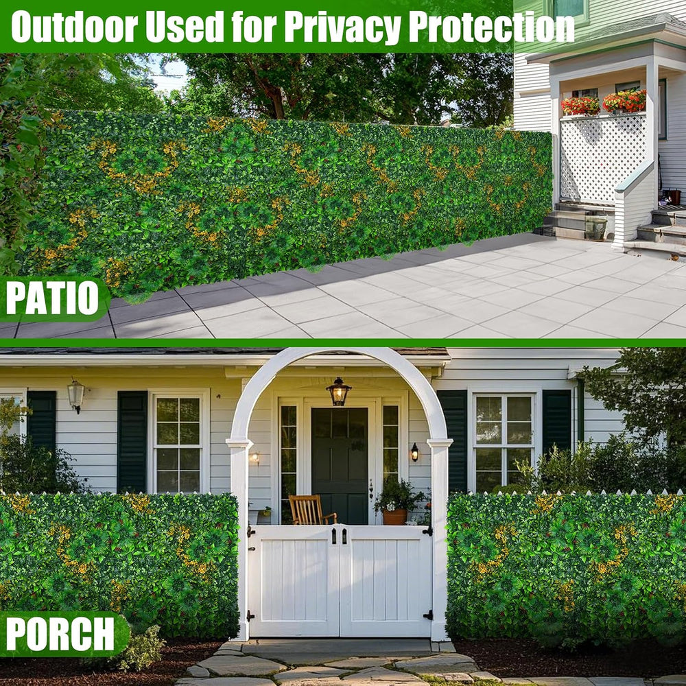 Artificial Grass Wall Panels, 60"x120"(50 SQFT) Boxwood Panels